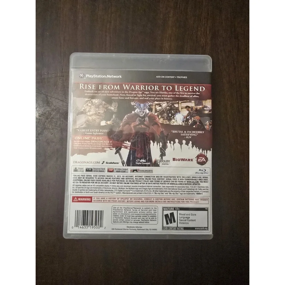Dragon Age II (Sony PlayStation 3, 2011) TESTED